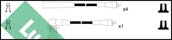 Комплект проводов зажигания TRW LUC4101