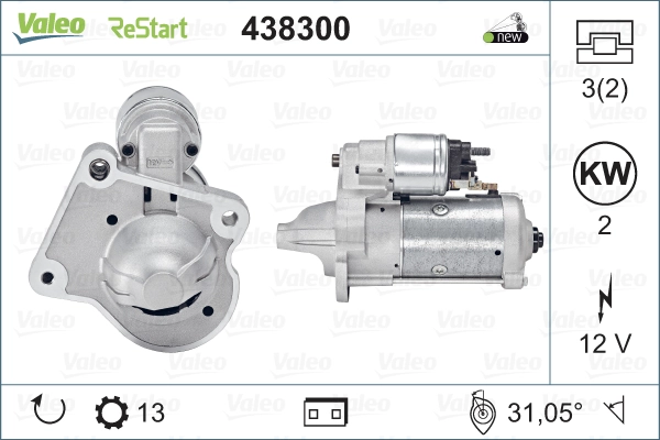 Стартер origins new stopstart technology VALEO 438300
