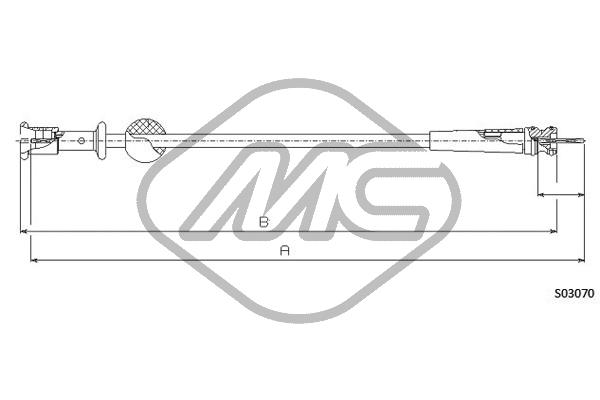 Трос спидометра METALCAUCHO 80784