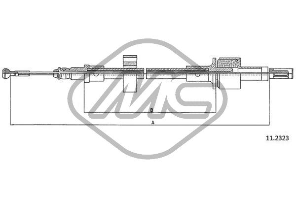 Трос сцепления METALCAUCHO 81684