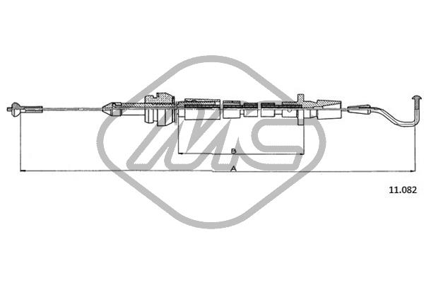 Трос газа METALCAUCHO 83795