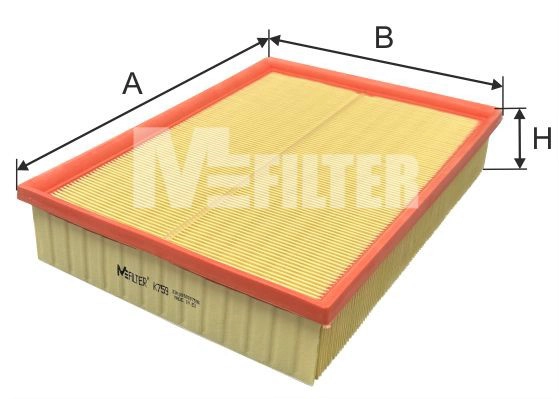 Фильтр возд MFILTER K759