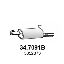 Глушитель ASSO 34.7091B