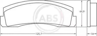 Комплект тормозных колодок дискового тормоза A.B.S. 36136