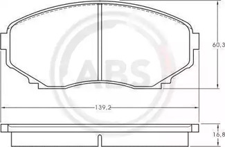 Тормозные колодки A.B.S. 36995