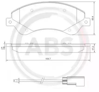 Колодки тормозные A.B.S. 37559