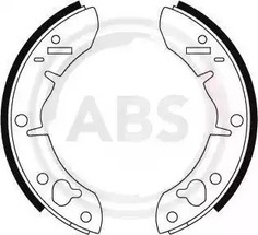 Тормозные колодки задние (барабанные) A.B.S. 8606