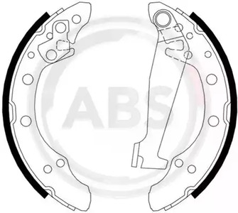 Тормозные колодки задние (барабанные) A.B.S. 8871