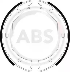 Комплект колодок стояночного тормоза A.B.S. 8973
