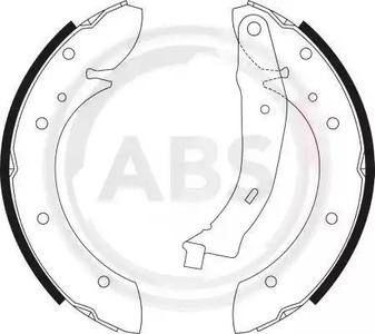 Комплект тормозных колодок A.B.S. 9028