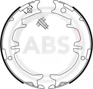 Комплект колодок стояночного тормоза A.B.S. 9114