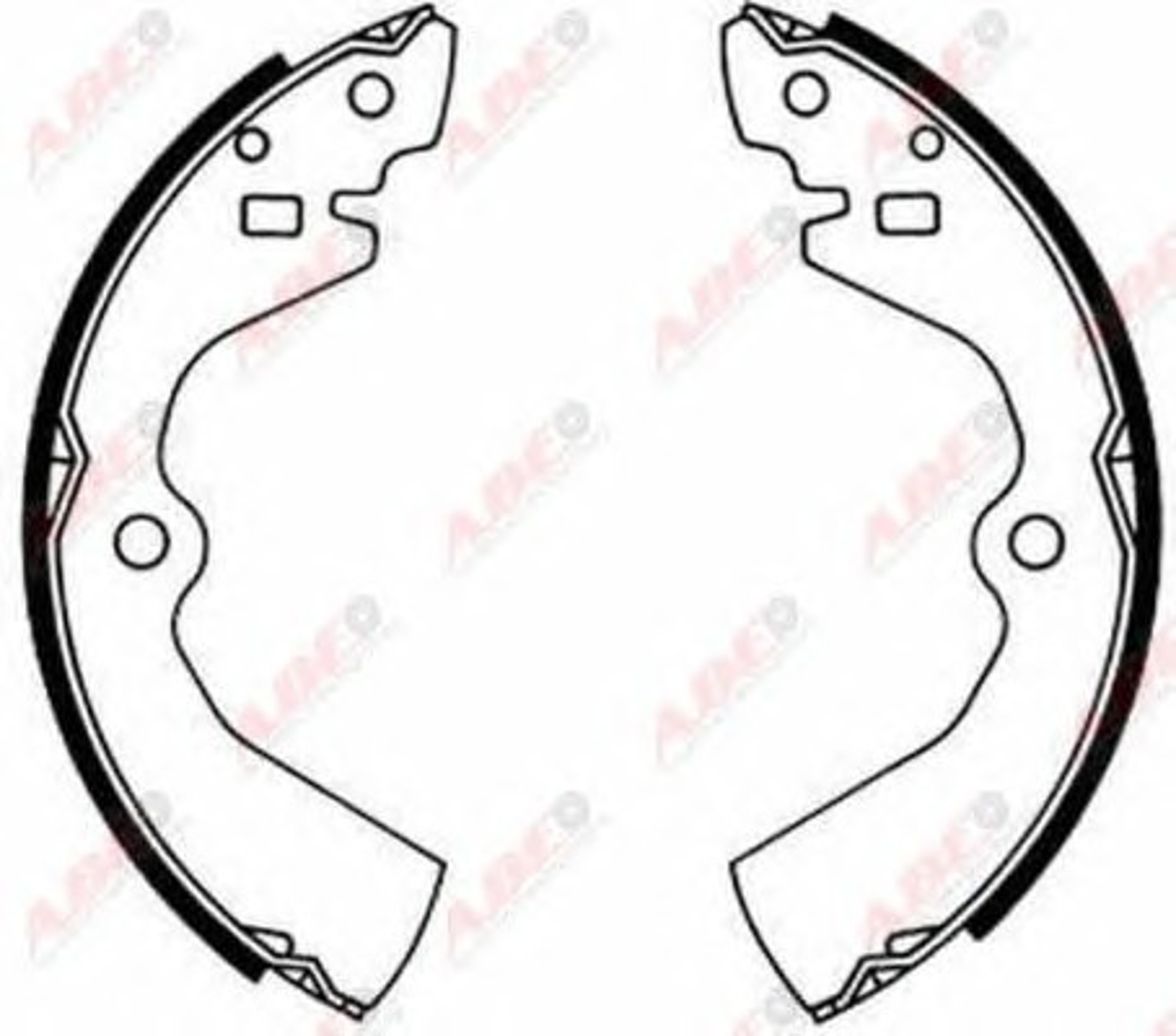 Комплект тормозных колодок ABE C01034ABE