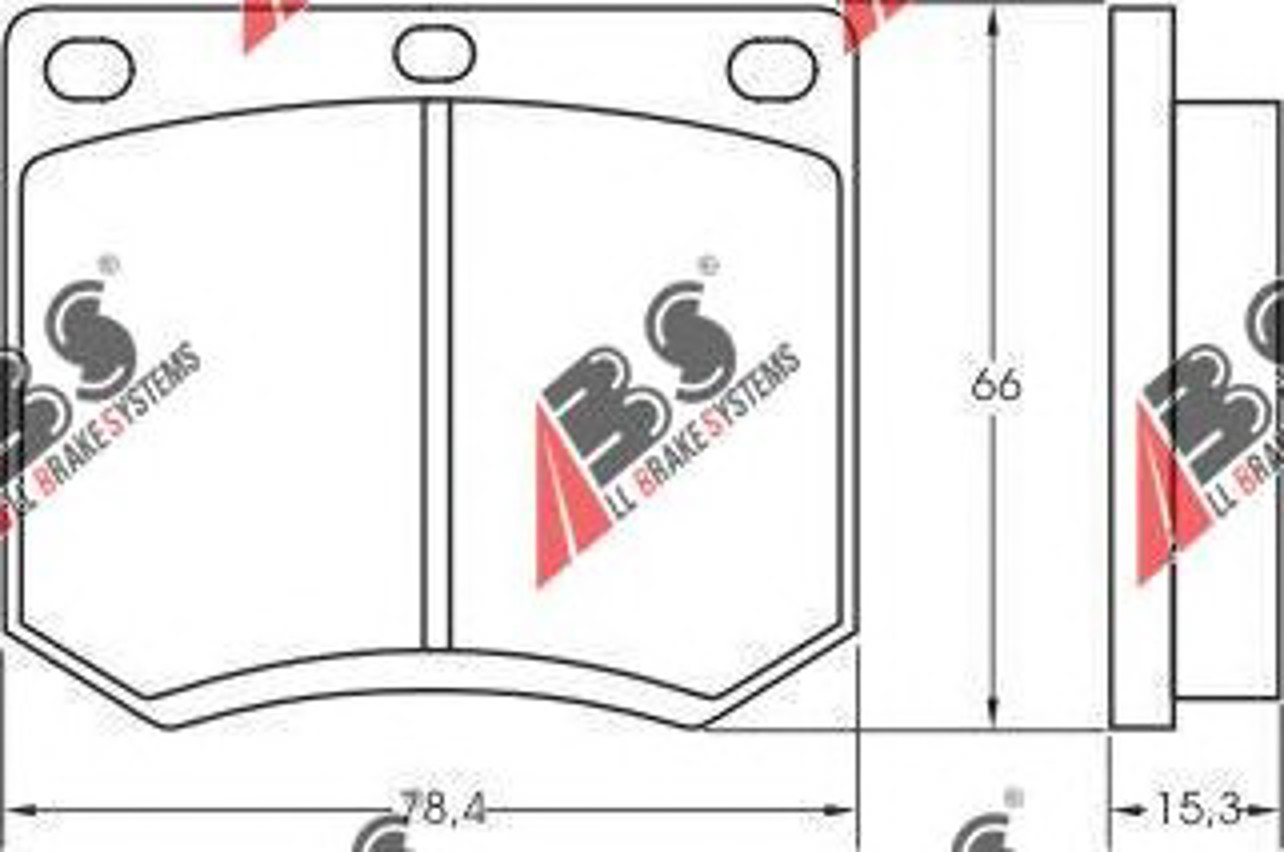 Колодки тормозные дисковые A.B.S. 36109