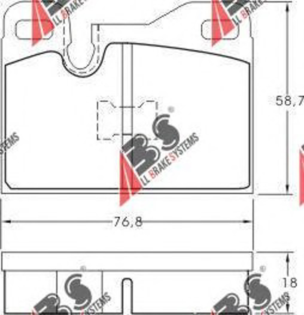 Колодки тормозные дисковые A.B.S. 36398