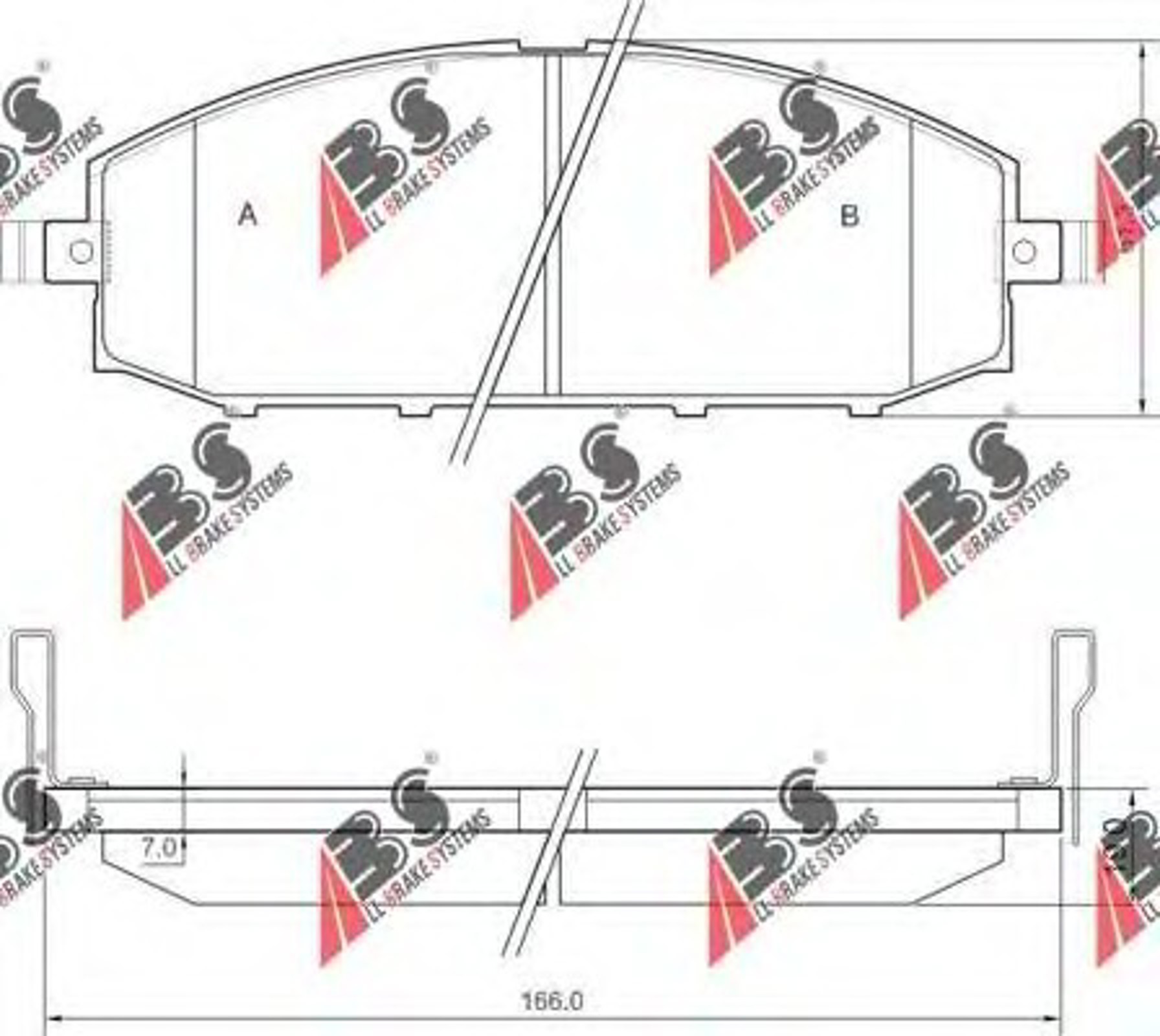 Колодки тормозные дисковые A.B.S. 37084