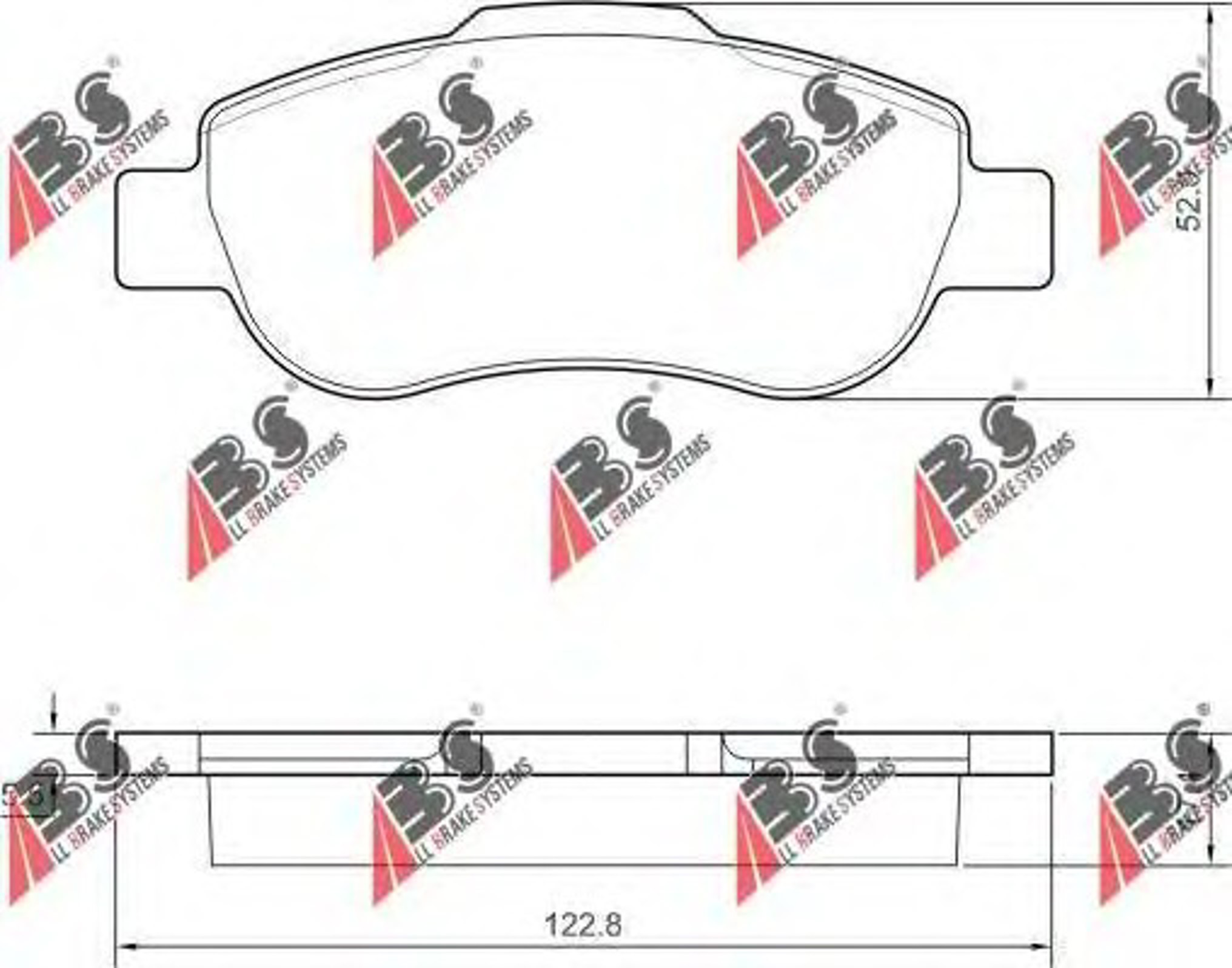 Колодки тормозные дисковые A.B.S. 37439