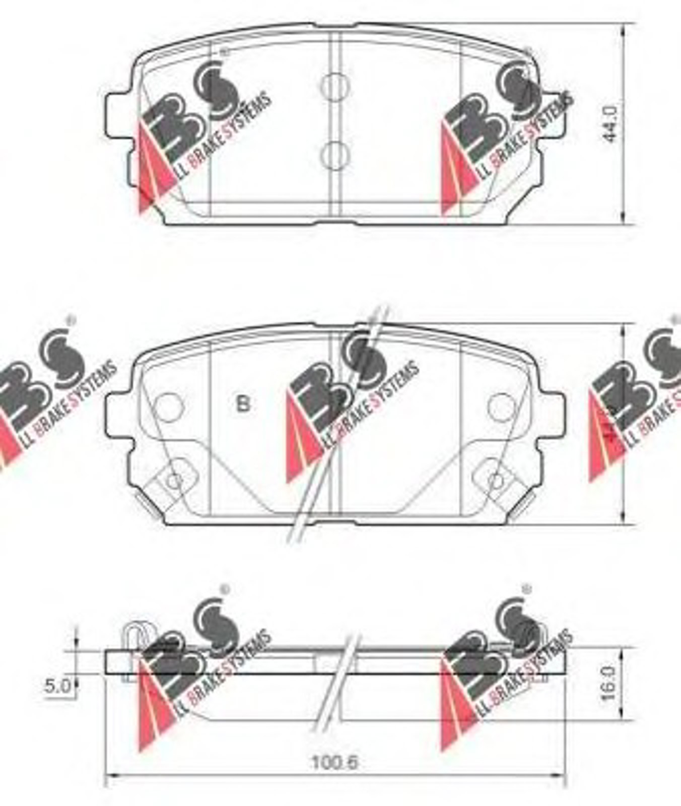 Колодки тормозные дисковые A.B.S. 37621