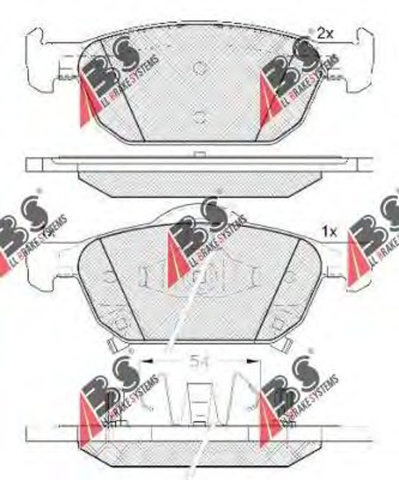 Колодки тормозные дисковые A.B.S. 37720