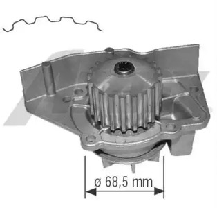 Насос водяной AIRTEX 1563