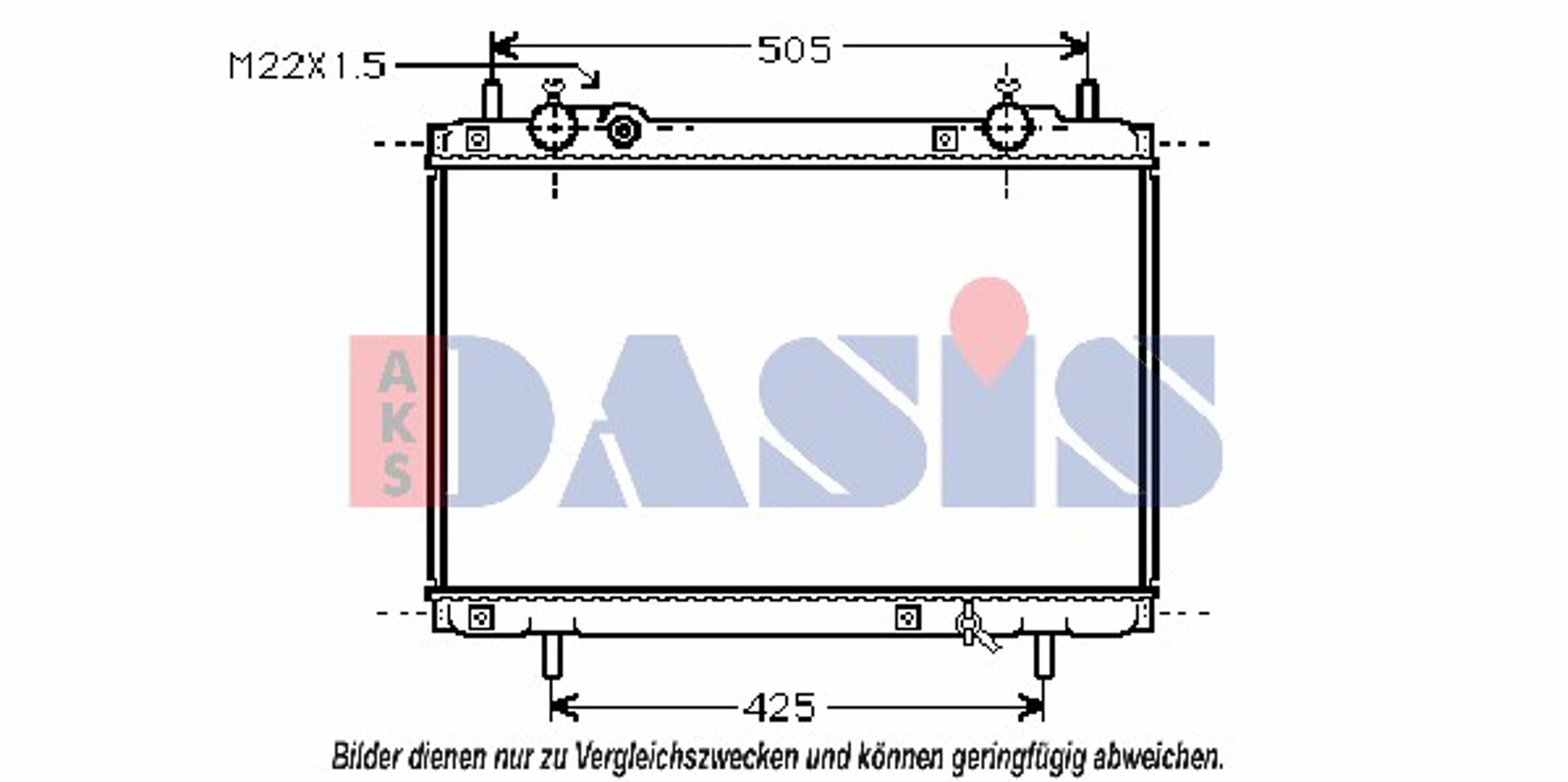 Радиатор системы охлаждения AKS DASIS 080970N