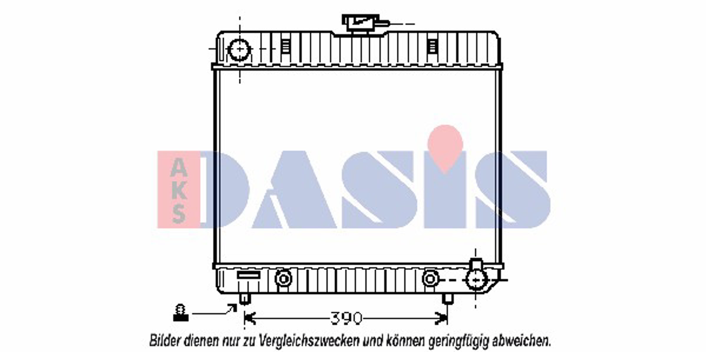 Радиатор системы охлаждения AKS DASIS 120170N
