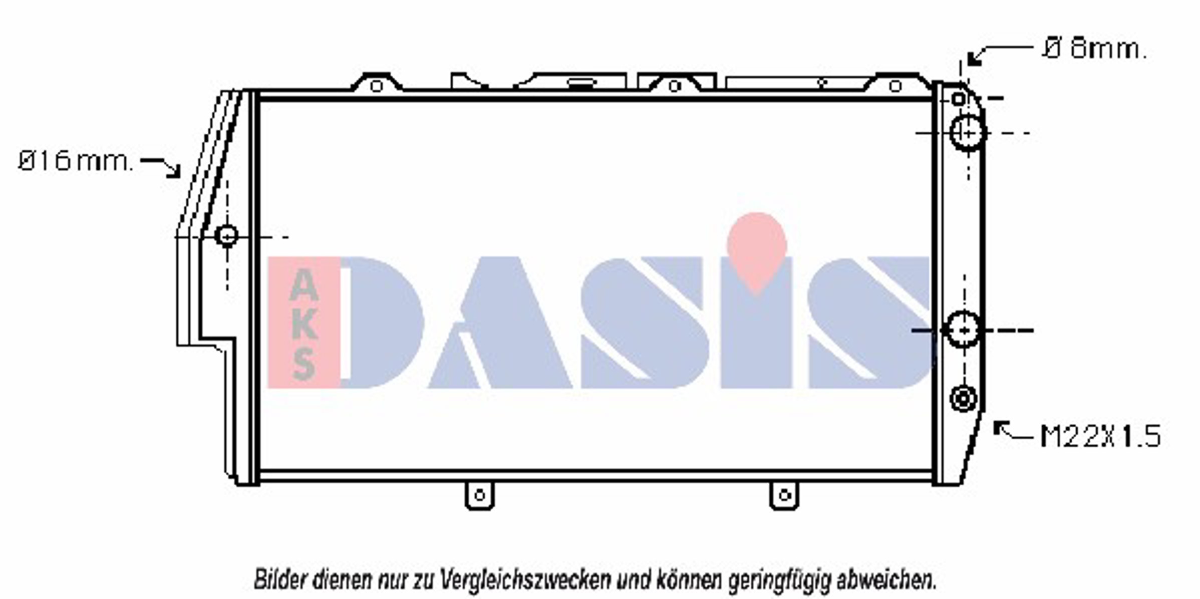 Радиатор системы охлаждения AKS DASIS 480510N