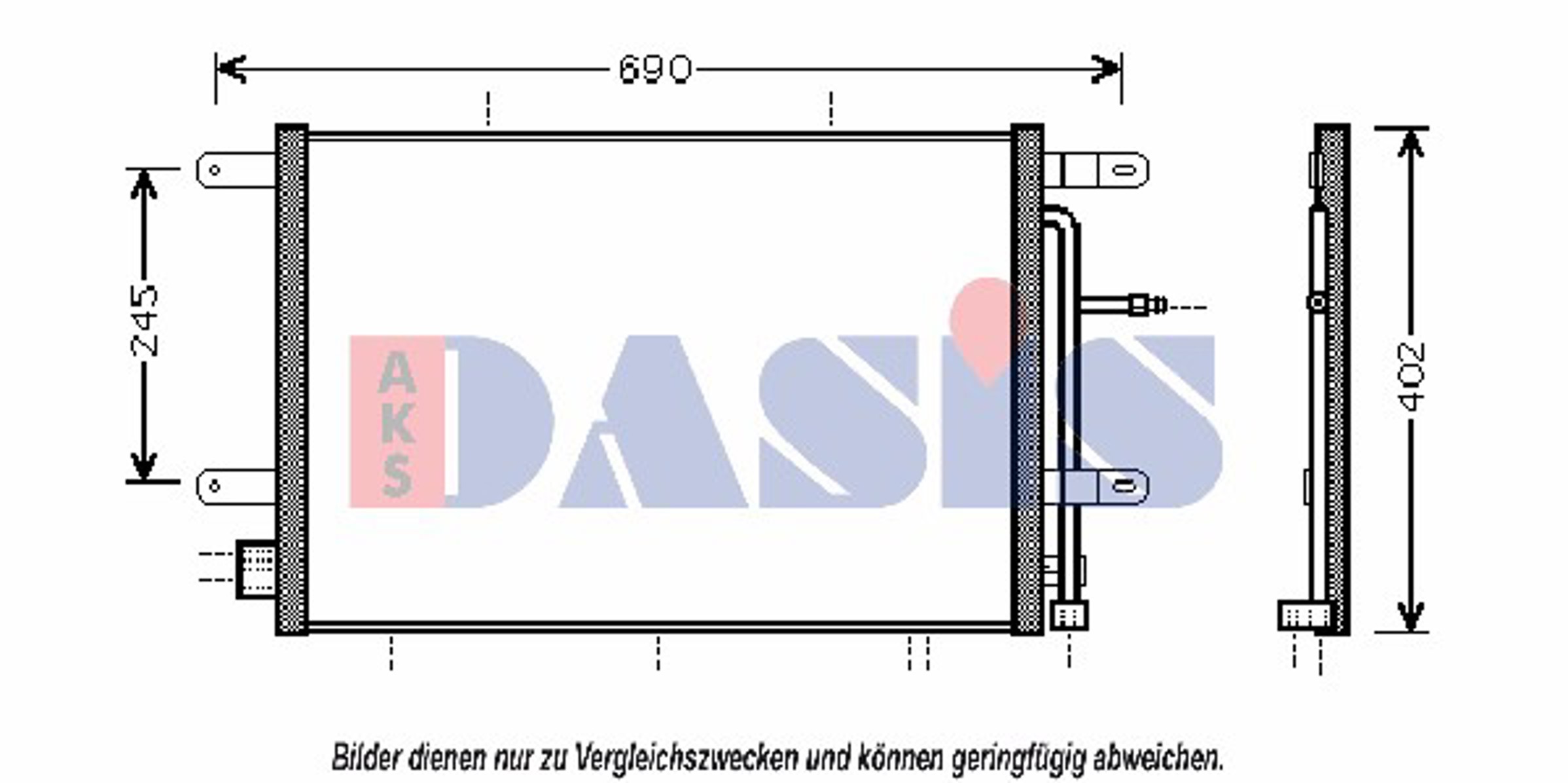 Конденсатор кондиционер AKS DASIS 482013N