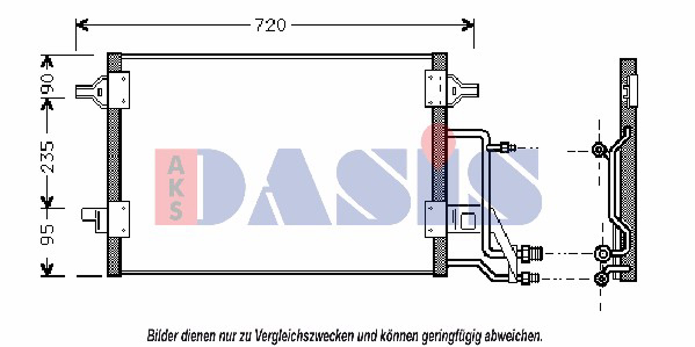 Конденсатор кондиционер AKS DASIS 482210N
