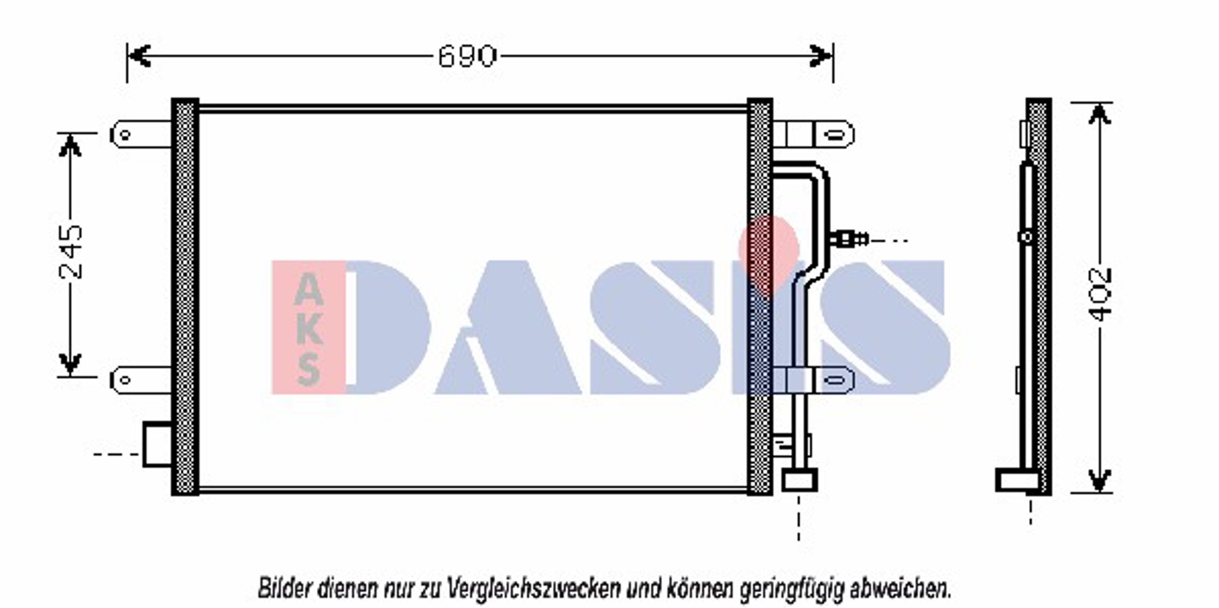 Конденсатор кондиционер AKS DASIS 482300N