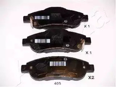 Колодки тормозные дисковые ASHIKA 50-04-405