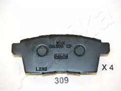 Колодки тормозные дисковые ASHIKA 51-03-309