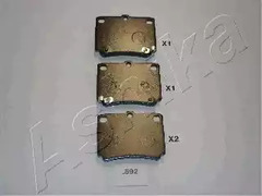 Колодки тормозные дисковые ASHIKA 51-05-592