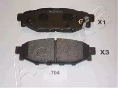 Колодки тормозные дисковые ASHIKA 51-07-704