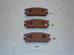 Колодки тормозные дисковые ASHIKA 51-09-999