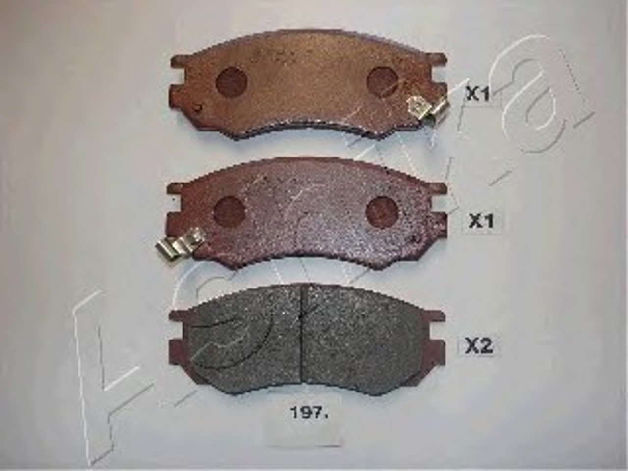 Колодки тормозные дисковые ASHIKA 50-01-197