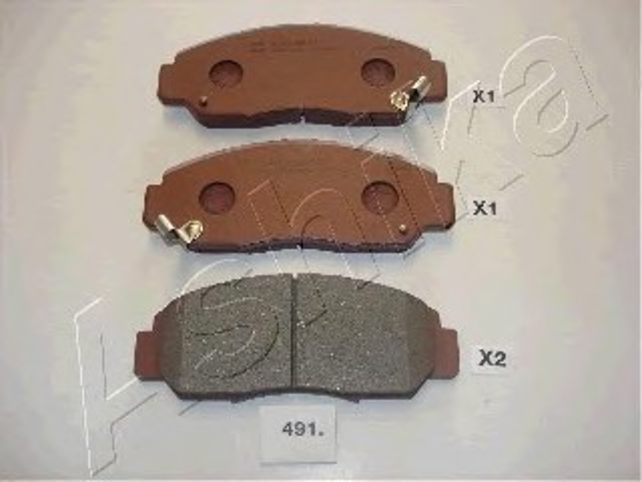 Колодки тормозные дисковые ASHIKA 50-04-491