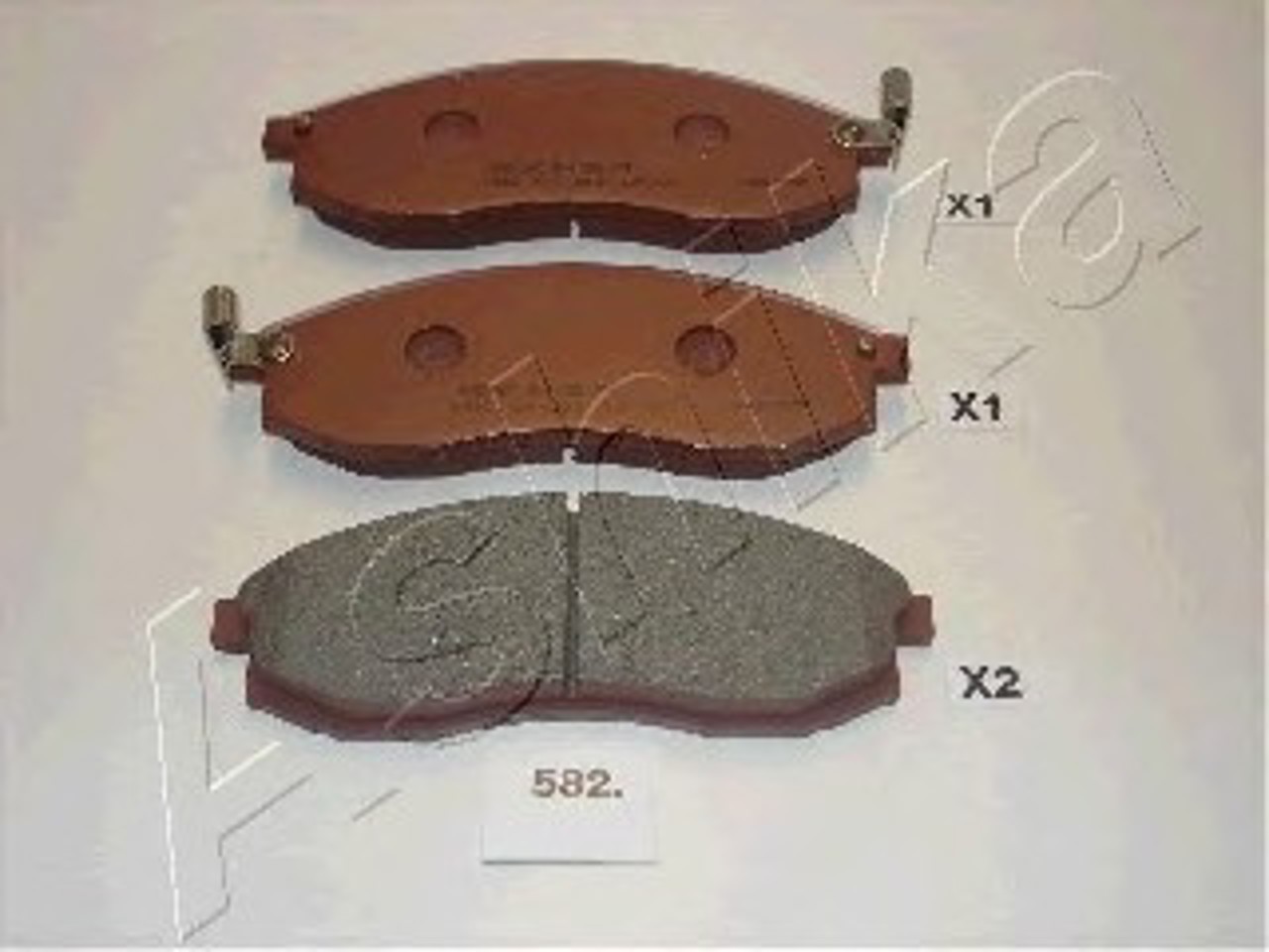 Колодки тормозные дисковые ASHIKA 50-05-582