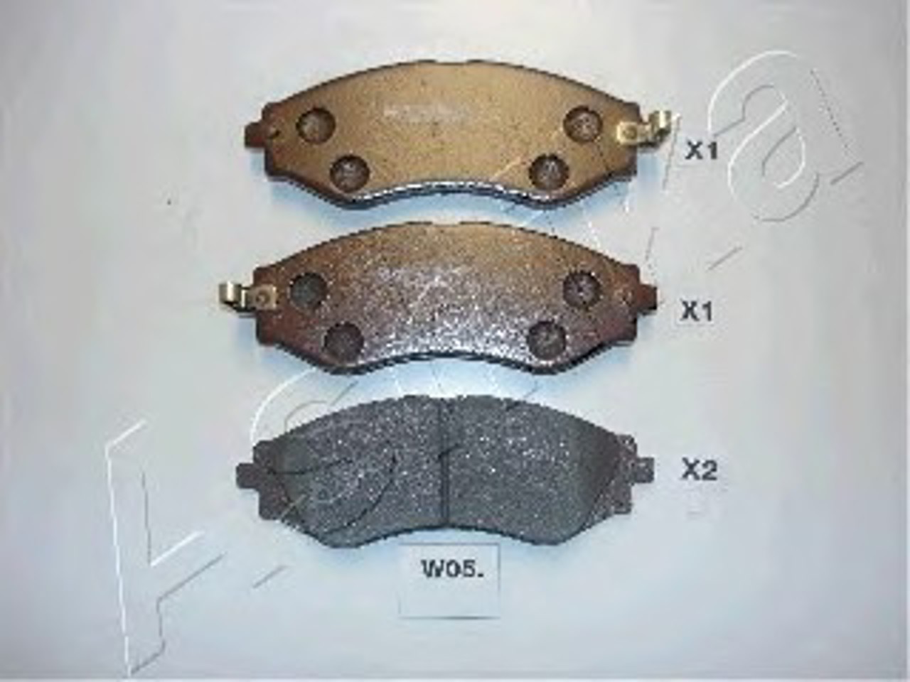 Колодки тормозные дисковые ASHIKA 50-W0-005