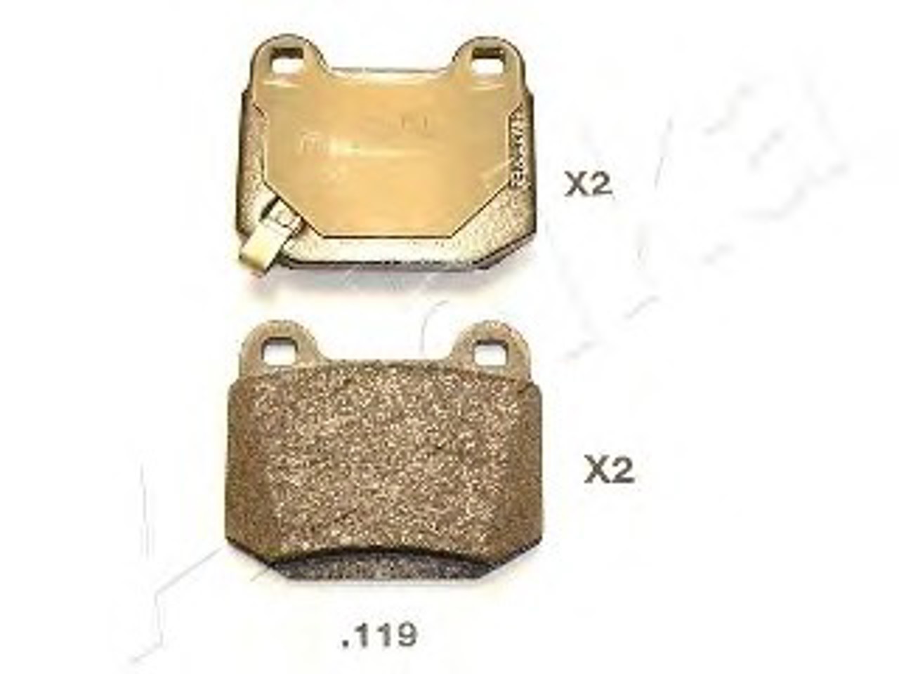 Колодки тормозные дисковые ASHIKA 51-01-119