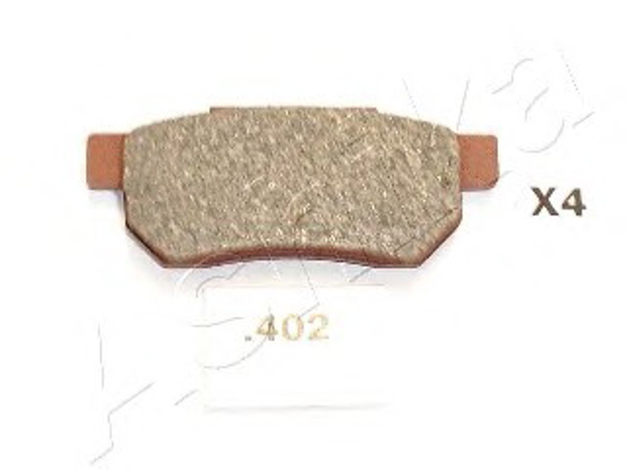 Комплект тормозных колодок дисковый тормоз ASHIKA 51-04-402