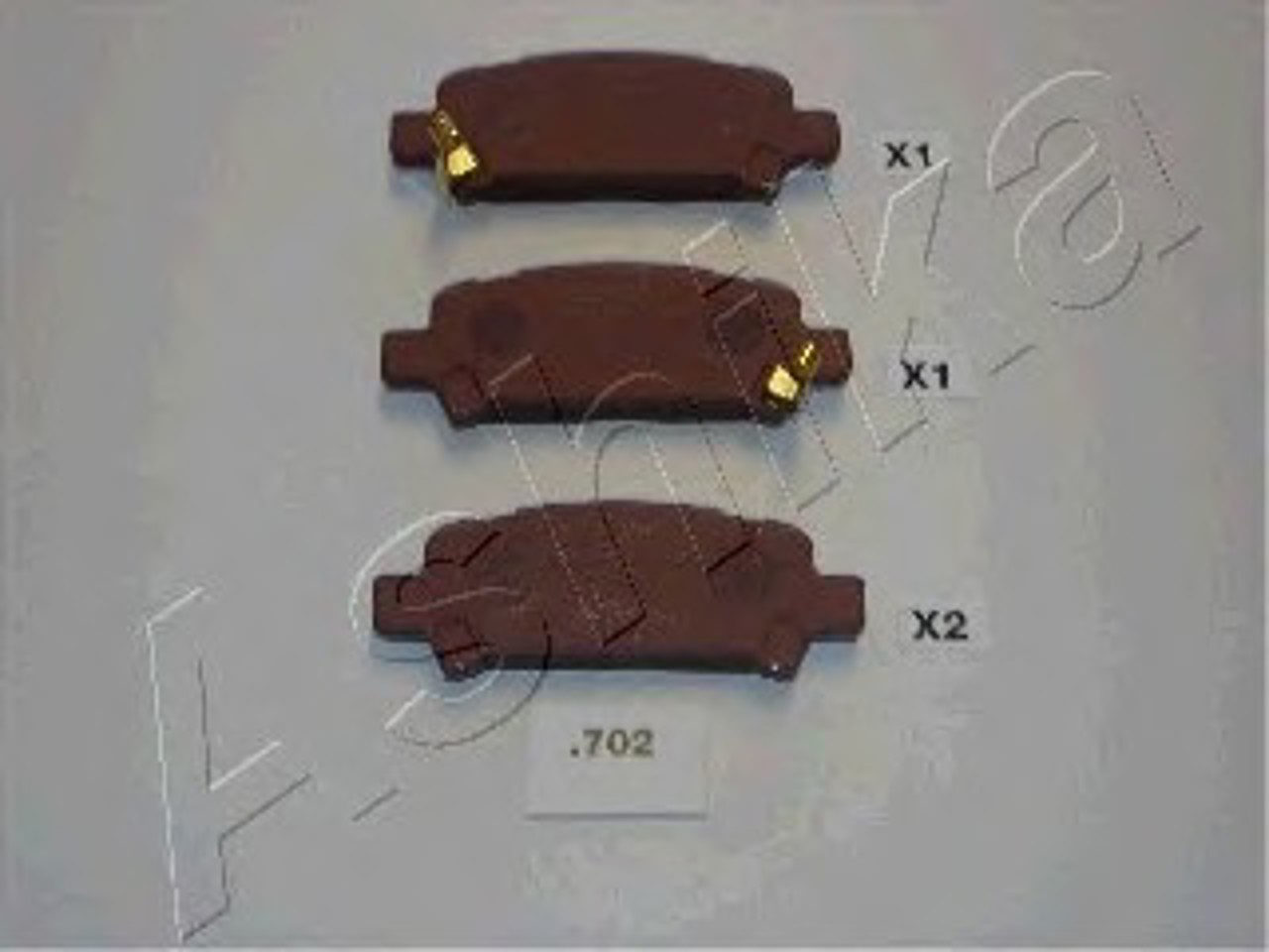 Колодки тормозные дисковые ASHIKA 51-07-702