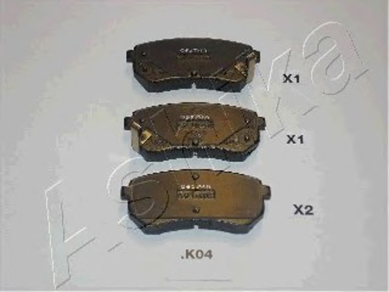 Колодки тормозные дисковые ASHIKA 51-0K-004