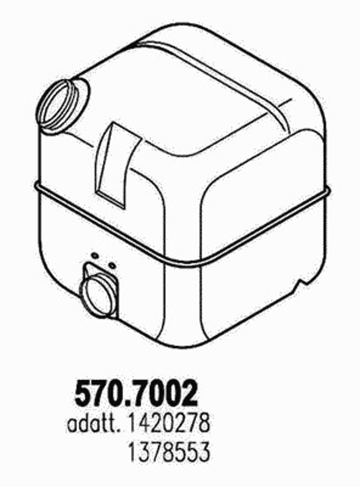 Система выпуска ог ASSO 570.7002