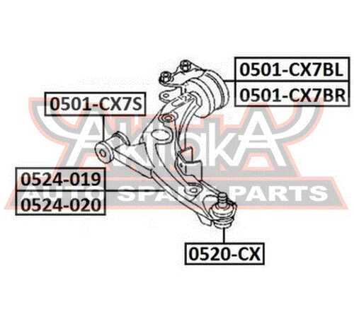 Сайлентблок рычага подвески ASVA 0501CX7BR