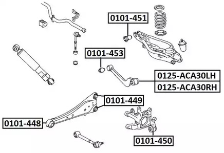 Сайлентблок ASVA 0101-449