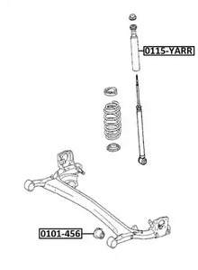 Сайлентблок балки ASVA 0101-456
