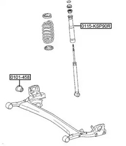 Сайлентблок ASVA 0101-458