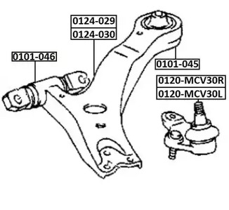 Шаровая опора asva ASVA 0120-MCV30L