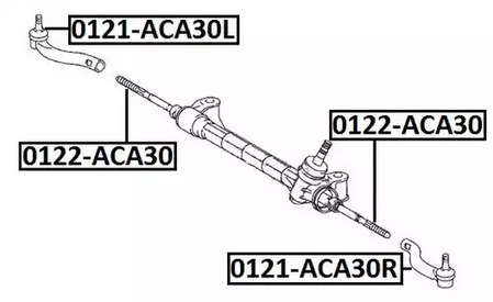 Рулевые тяги asva ASVA 0122-ACA30