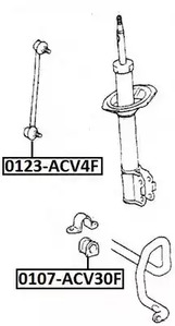 Тяга стабилизатора ASVA 0123-ACV4F